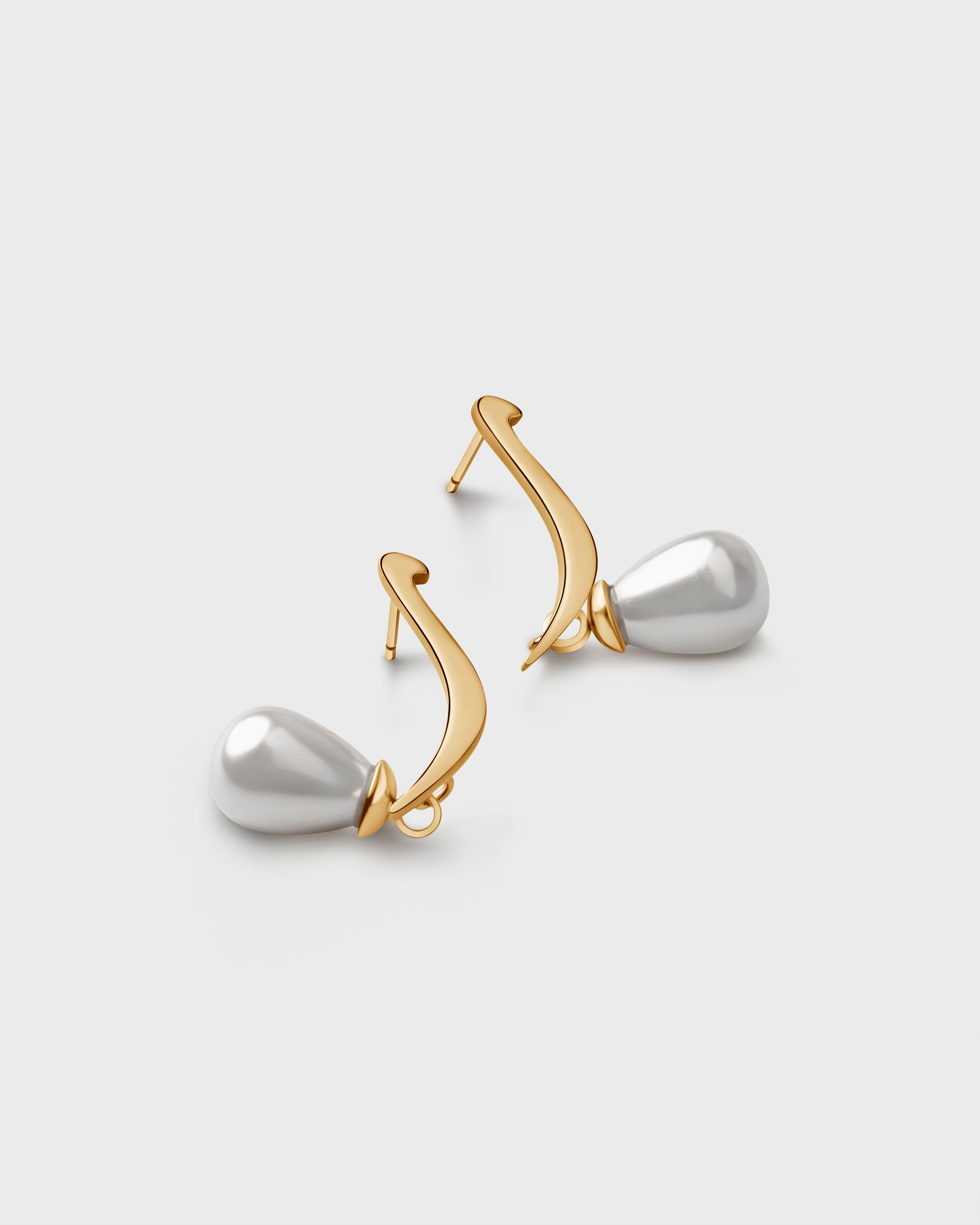 Calligraphed Initial Earrings ر