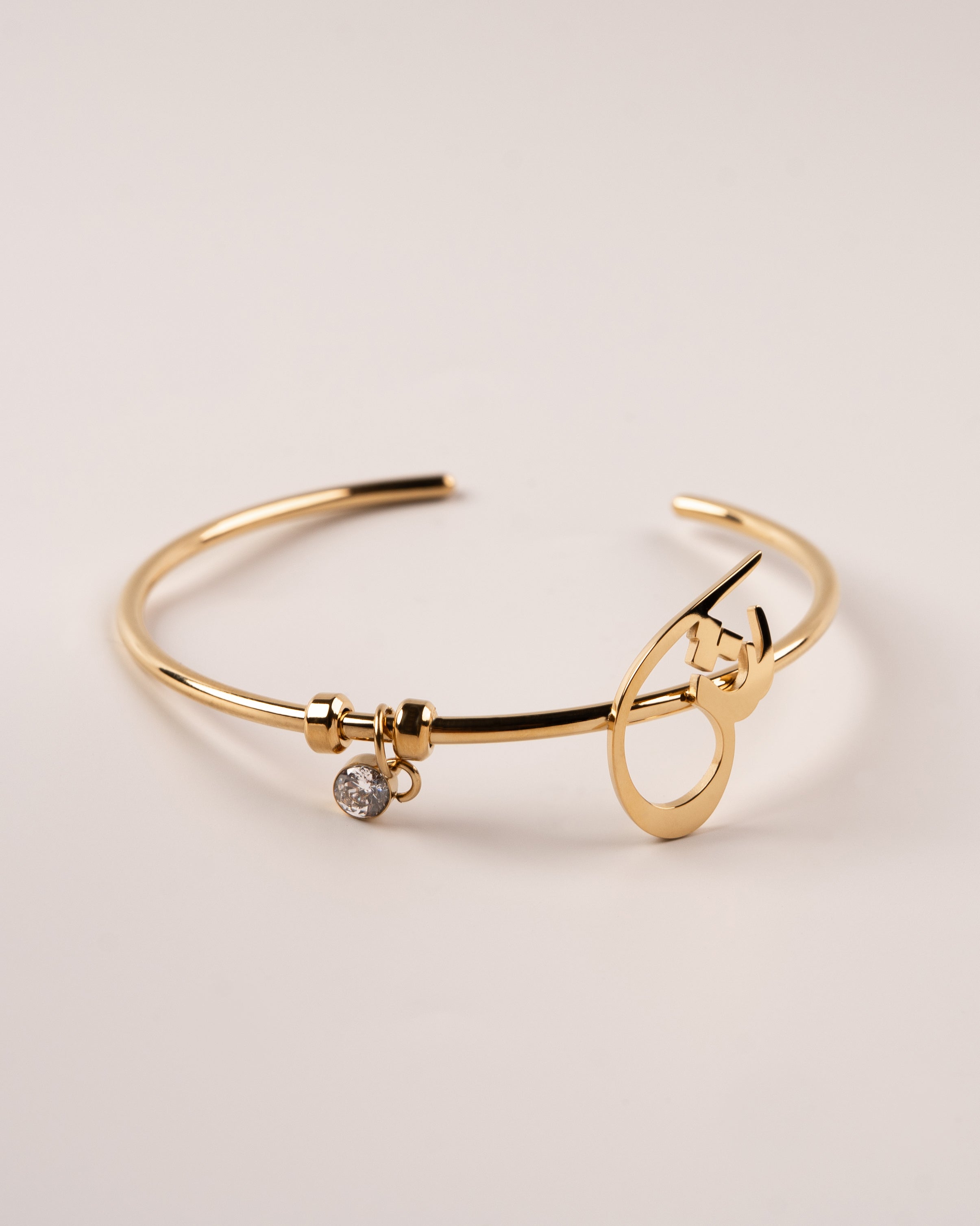 Arabic Initial Bracelet ش
