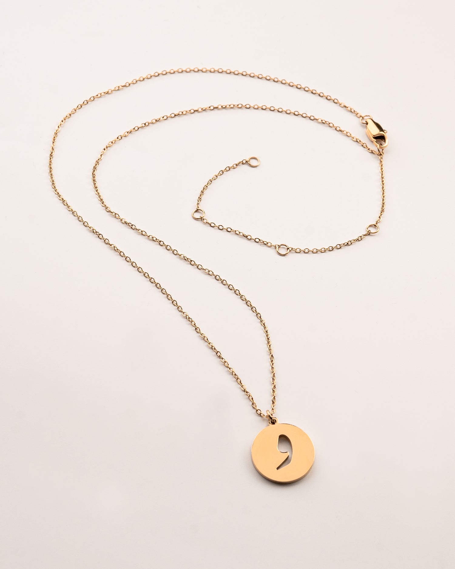 Arabic Initial Necklace س