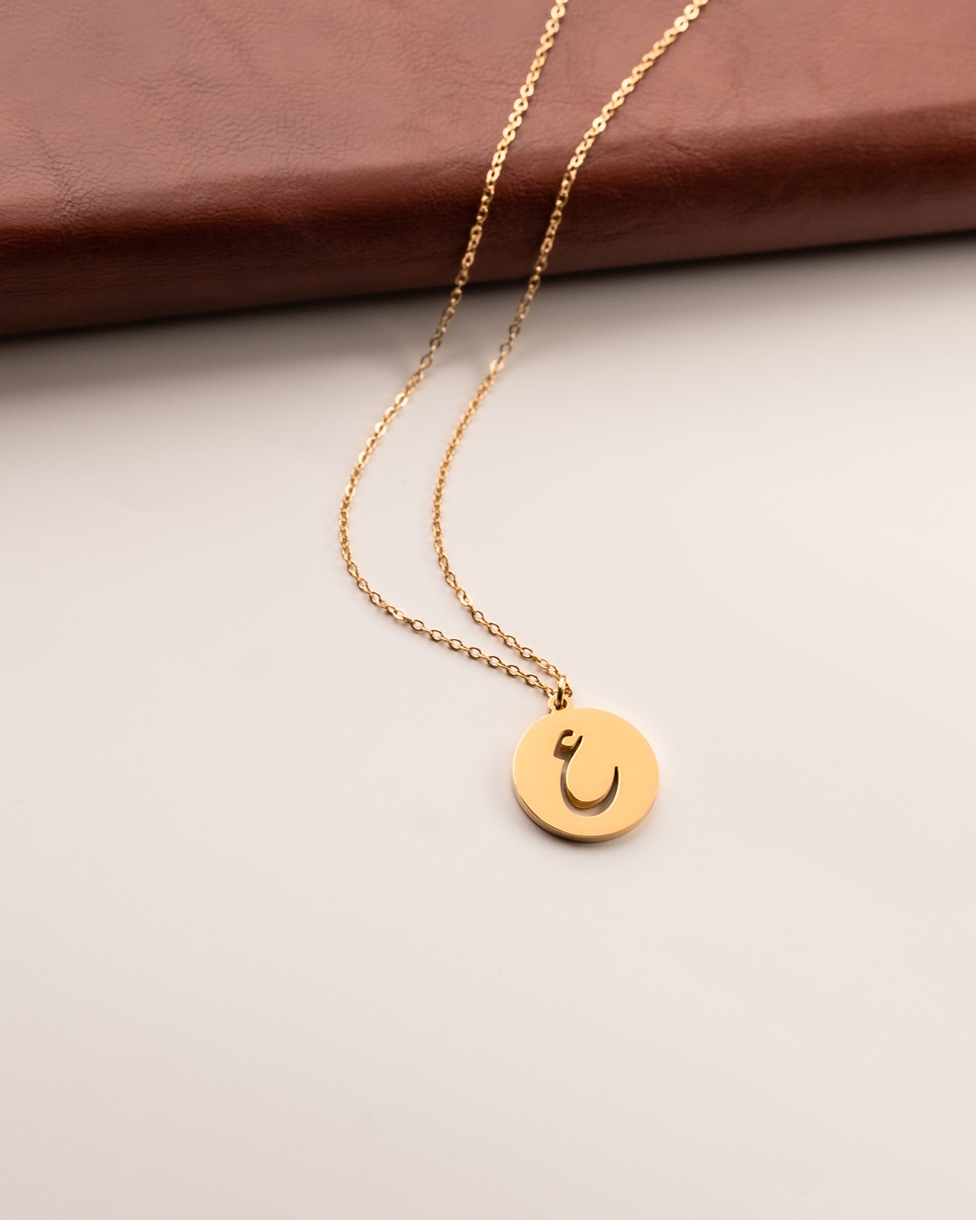Arabic Initial Necklace ع
