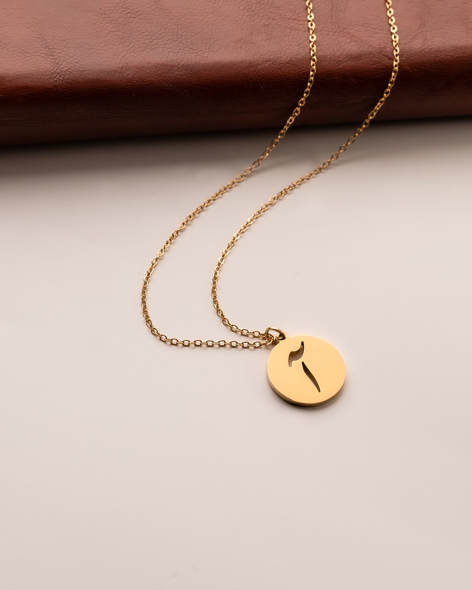 Arabic Initial Necklace آ