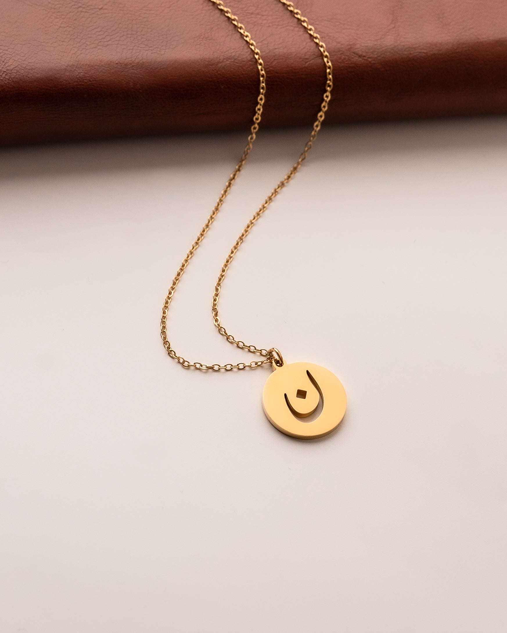 Arabic Initial Necklace ن
