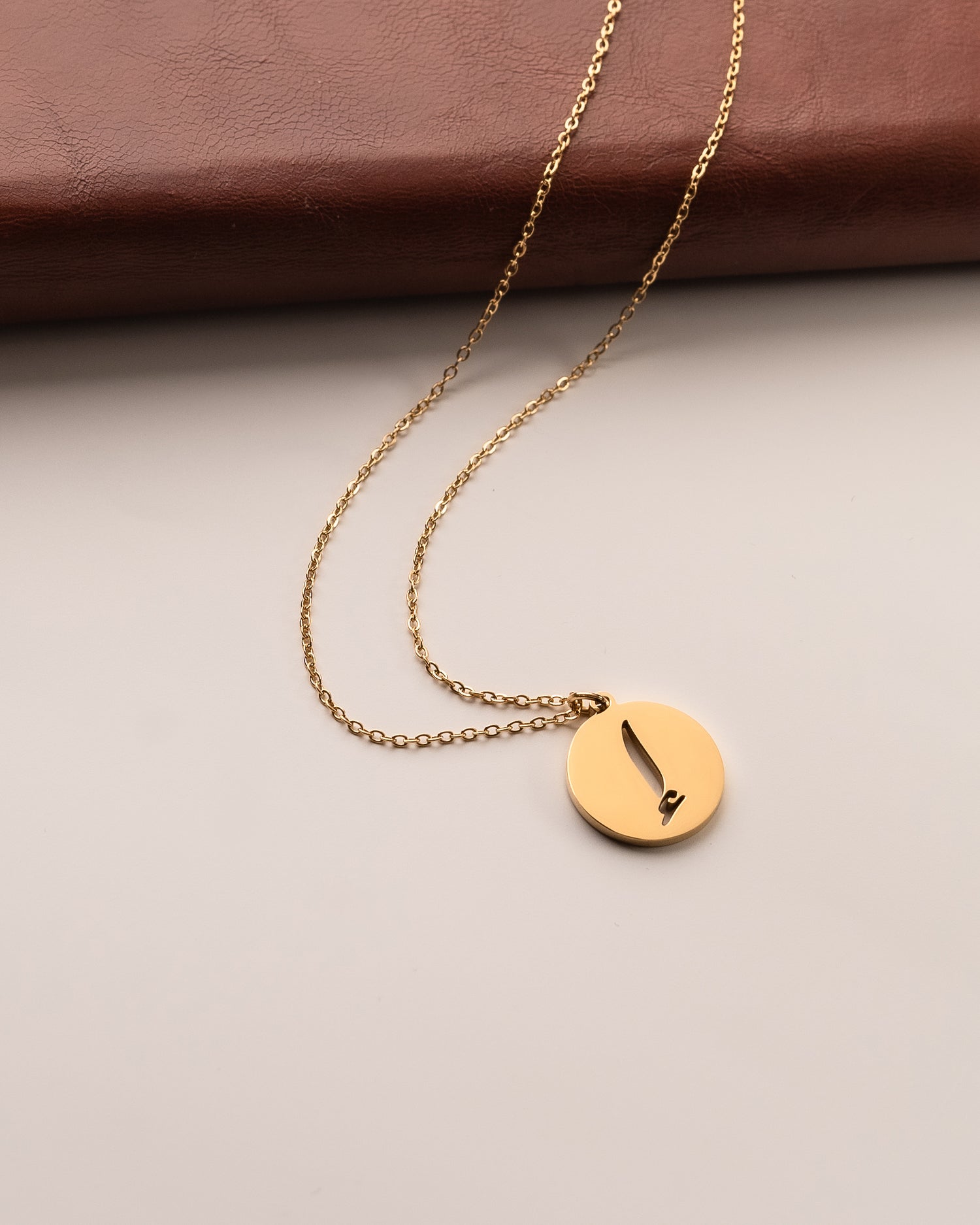 Arabic Initial Necklace إ