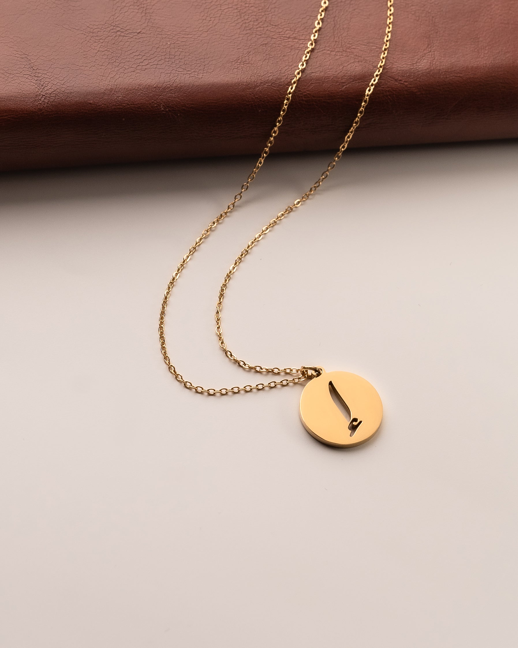 Arabic Initial Necklace إ