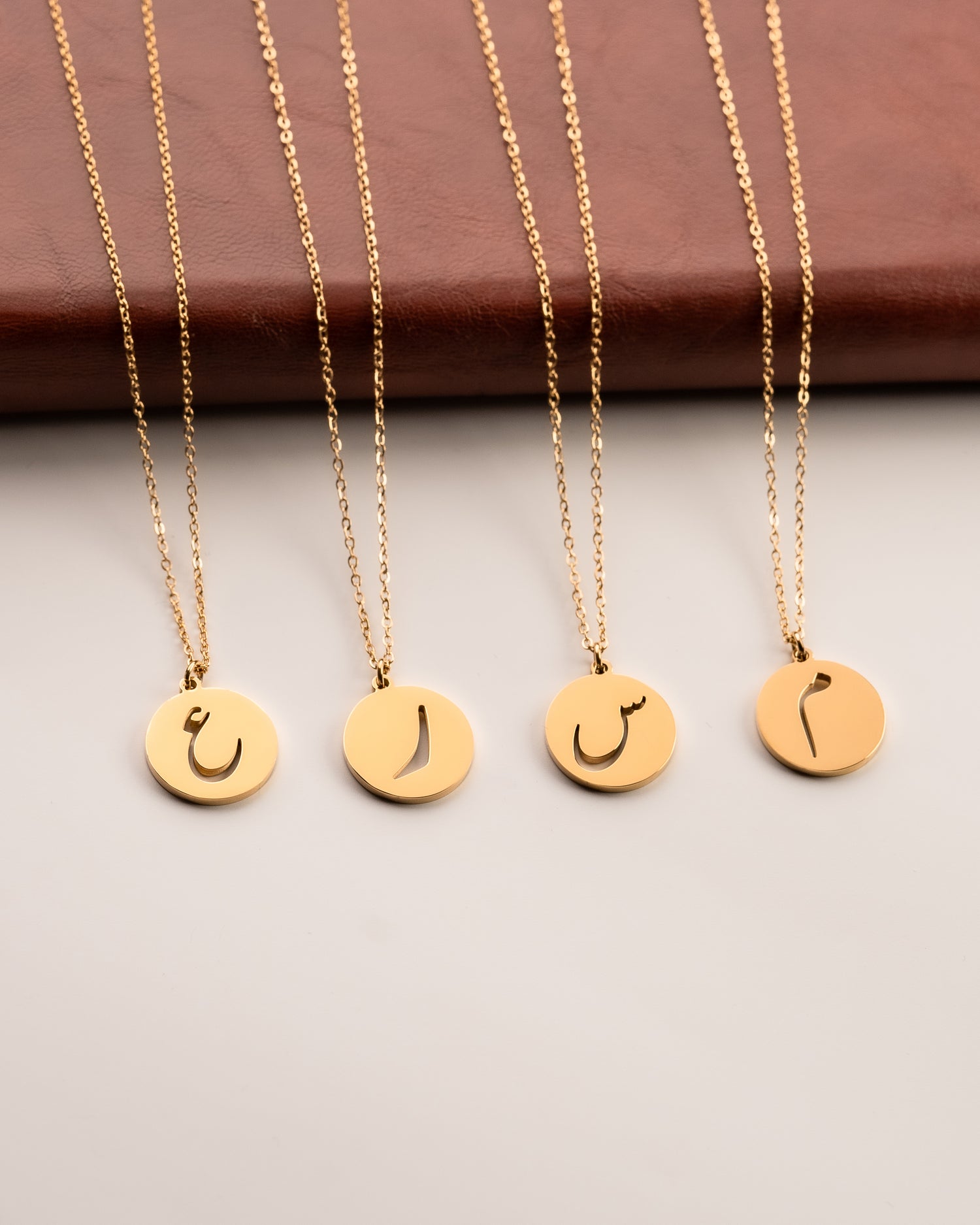 Arabic Initial Necklace س