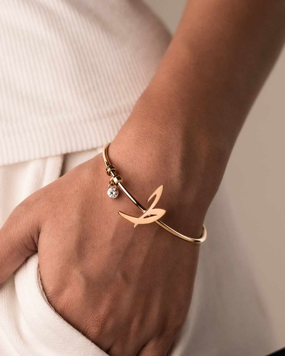 Arabic Initial Bracelet ط